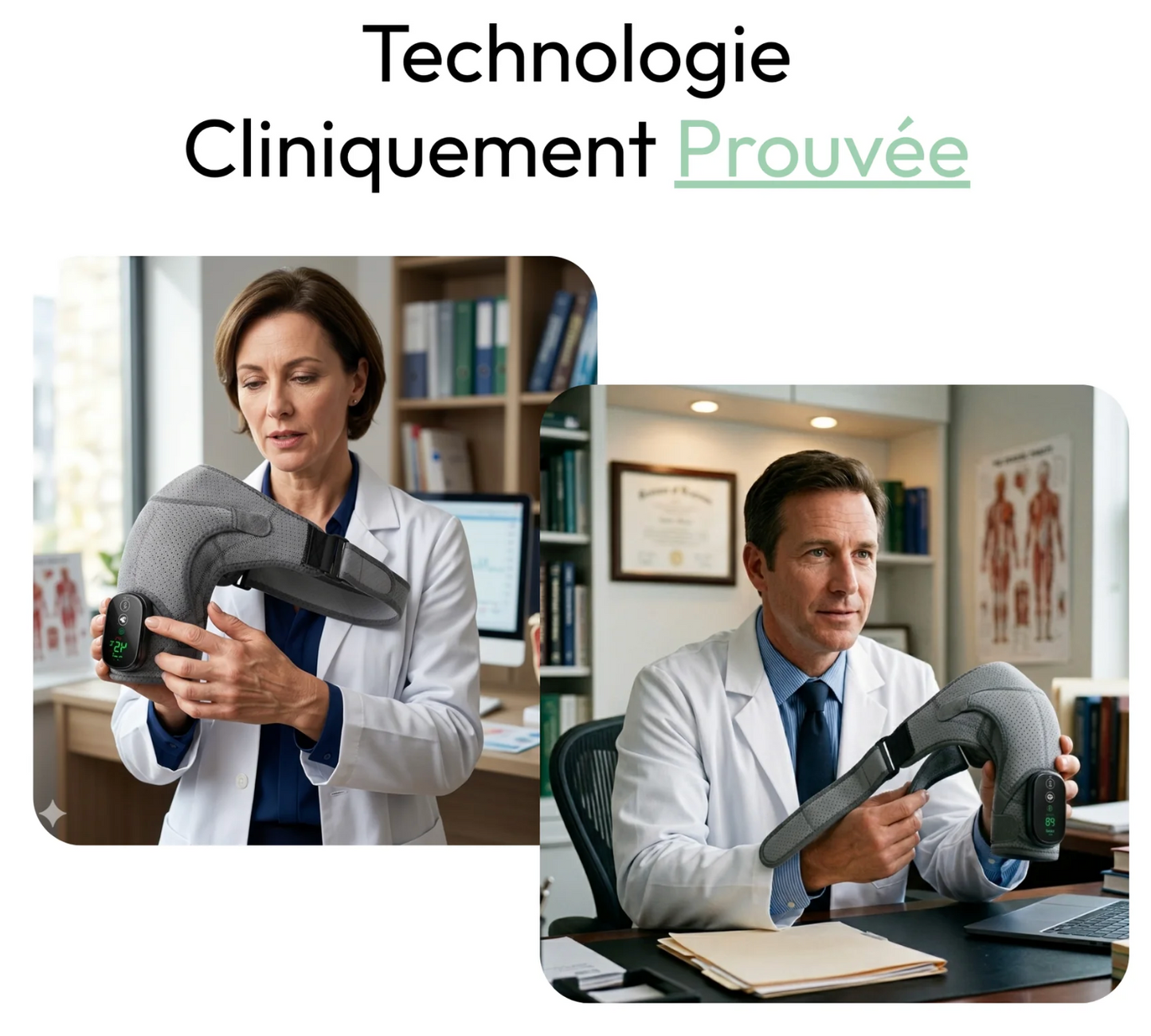 OmoCare™ — L'attelle massante triple-action