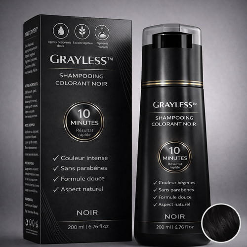 Grayless™- Shampooing Colorant Instantané