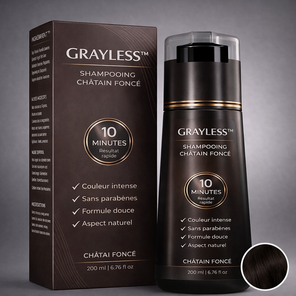 Grayless™- Shampooing Colorant Instantané