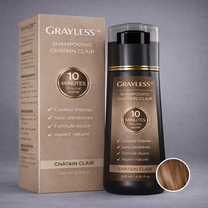 Grayless™- Shampooing Colorant Instantané
