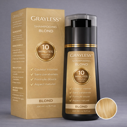Grayless™- Shampooing Colorant Instantané
