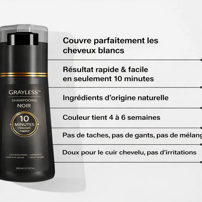 Grayless™- Shampooing Colorant Instantané