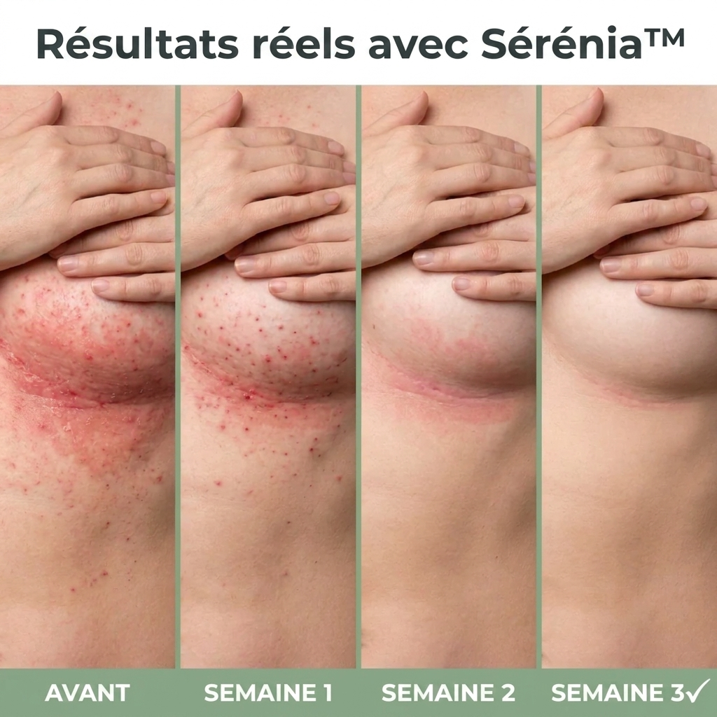 Sérénia™ — Stoppe les brûlures des plis cutanés en 24h